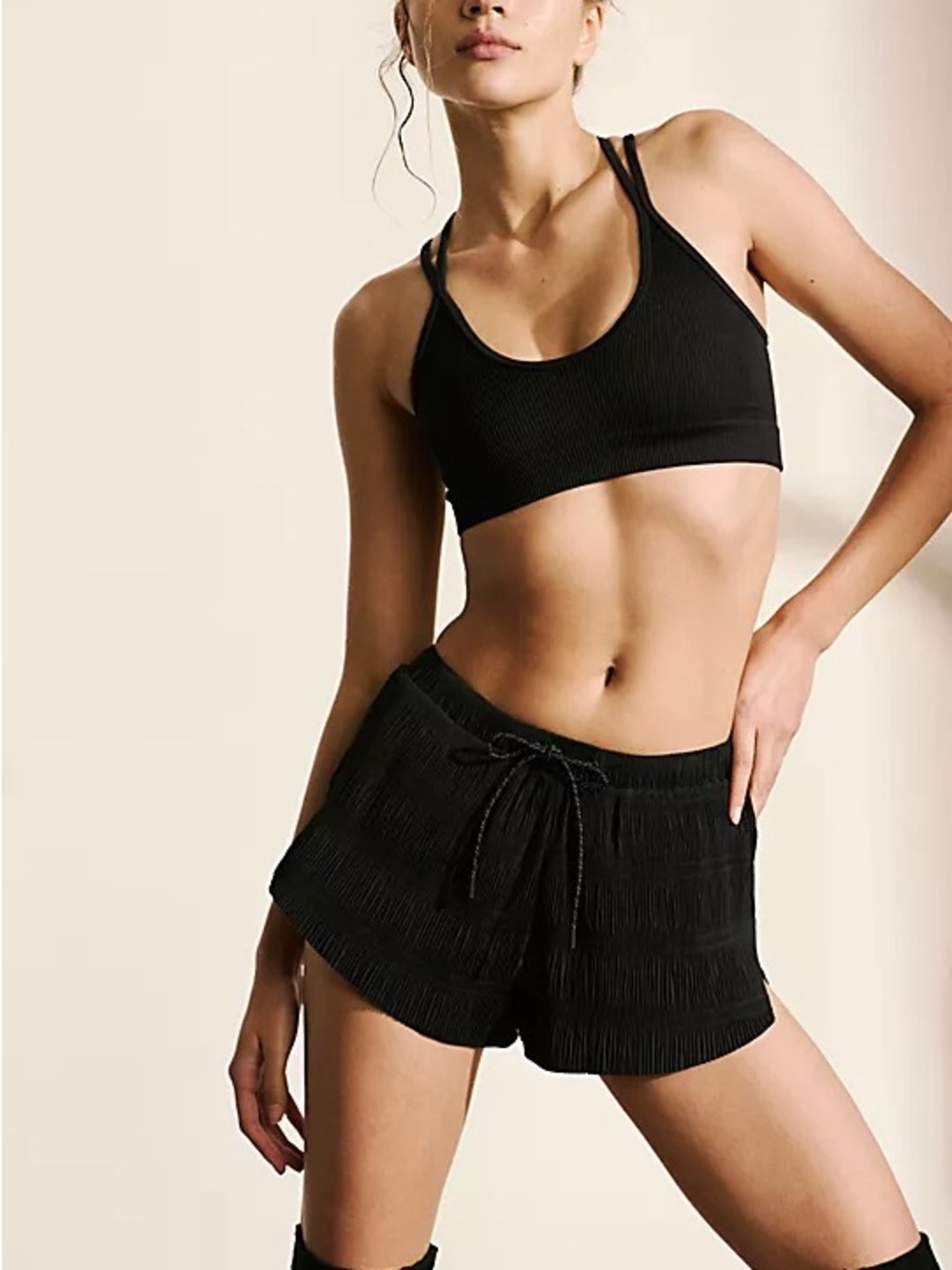 Free People Movement Shirr Enough Running Short